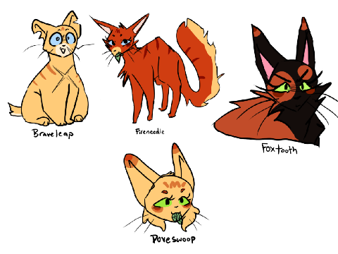 sloppily illustrated random OCs i just made