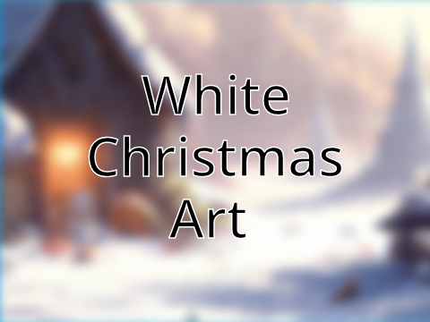 White Christmas Art - #ART