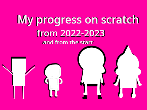 My Progress As a Scratcher from the year I started to 2023  :D #Stories #All # Trending