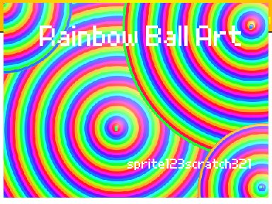 Rainbow Ball Art