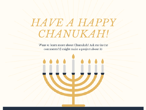 Happy Chanukah!