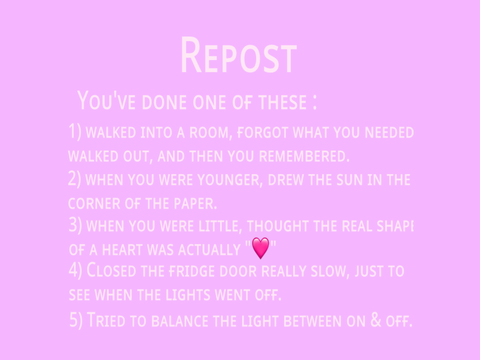Rᴇ-ᴘᴏsᴛ ɪғ ʏᴏᴜ'ᴠᴇ ᴅᴏɴᴇ ᴏɴᴇ ᴏғ ᴛʜᴇsᴇ ~REMIXED~ remix remix remix