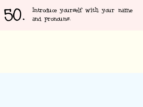 50 LGBTQ+ Questions ig