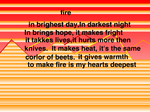 Fire contest entry.