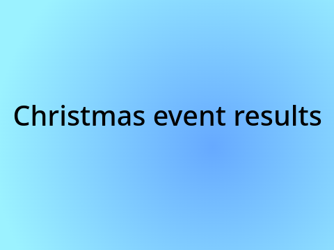 Christmas event results