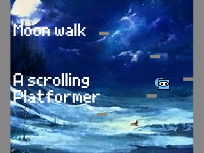 Moonwalk - a scrolling platformer #Games#moon#astronout