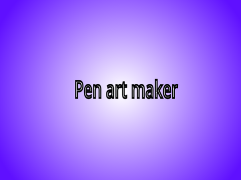 Pen art maker