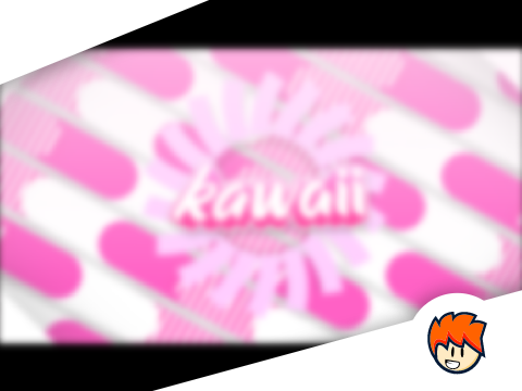 ⸢2D⸥ PINK KAWAII INTRO TEMPLATE ( >︹<)
