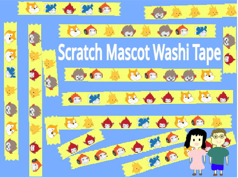 Fun! Scratch Mascot Washi Tape  