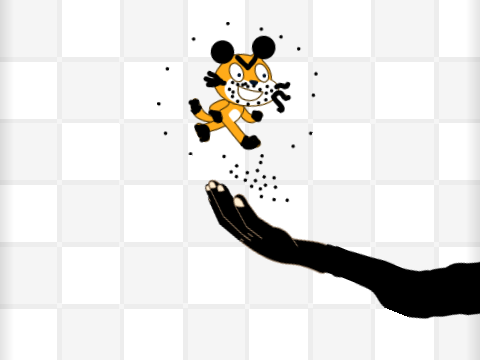 Bad cat's punishment