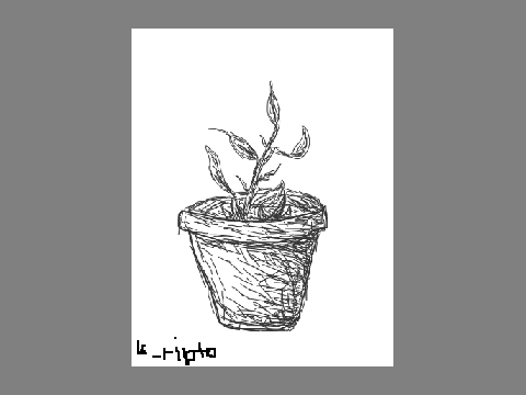 Potted Plant Art Entry