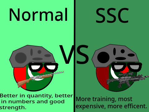 Normal Pakanda soldier vs SSC Pakanda soldier 