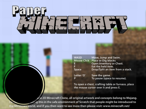 Paper Minecraft (Laggy mobile joystick) | TEST ONLY