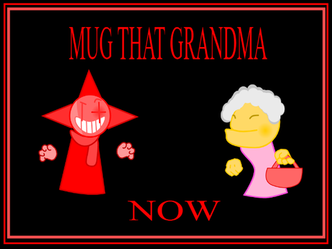 Jono Mugs An Old Woman