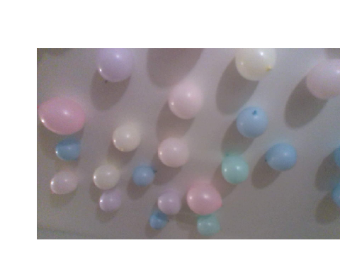 I vandalized my ceiling with non-helium balloons
