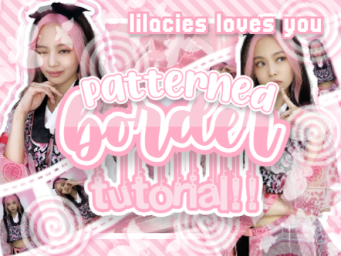 ୨ ☁️꒱ patterned border tut. !! ♡⸝⸝