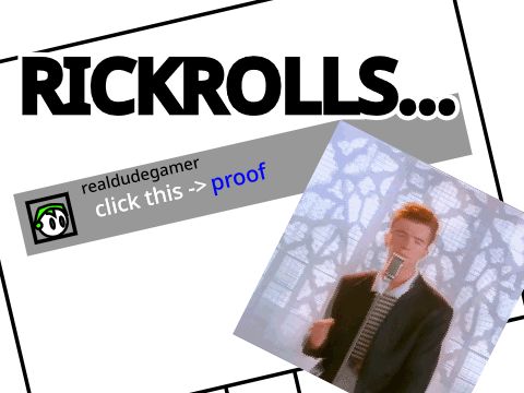 Rickrolls...#animation #all #games