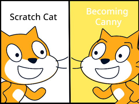 Scratch Cat Becoming Canny (Template) remix
