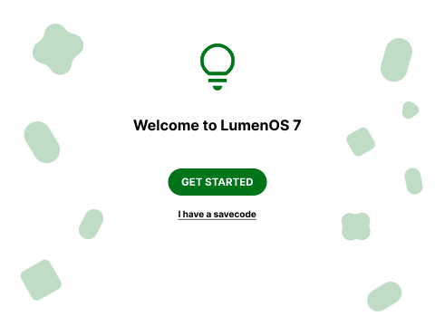 New Setup Screen | LumenOS 7