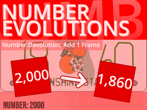 Number Devolution: Add 1 Frame | 2,000 → 1,860