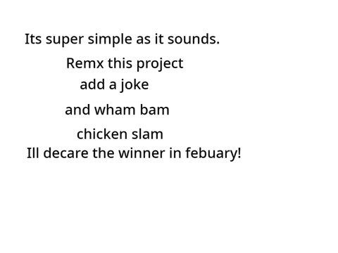Joke making contest!