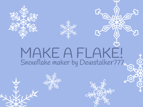 Make a Flake! (Mobile friendly snowflake maker) #games #all