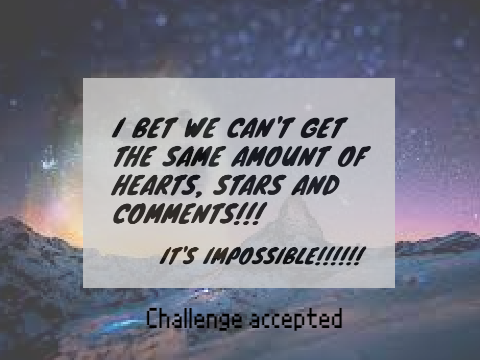 WE NEED THE SAME AMOUNT OF EVERYTHING!