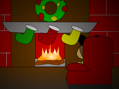 Christmas fire