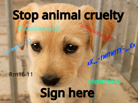 Sign to stop animal cruelty remix remix remix remix remix