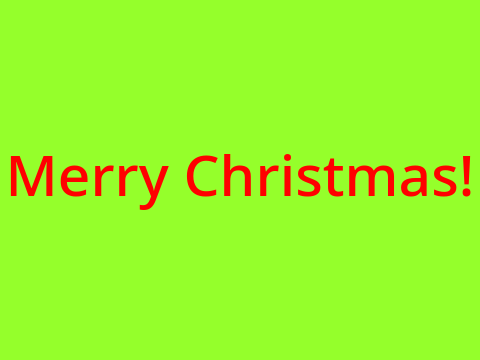 Merry Christmas!