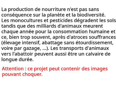 Attention au gaspillage alimentaire