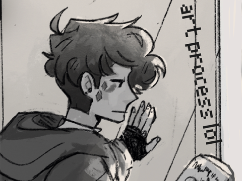 stuck at a gas station // art process
