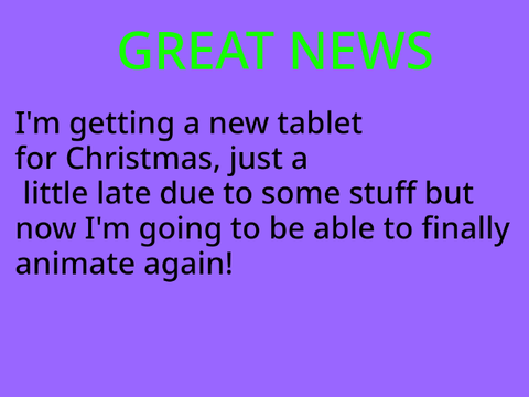 GREAT NEWS!