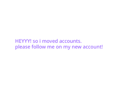I have moved to a new account!!!