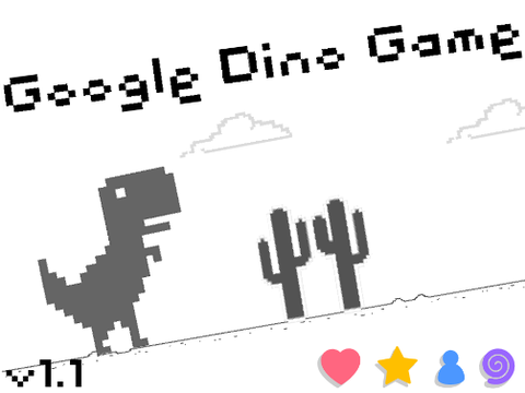 Google Dino Game - v1.1 mobile friendly[Scratch Version]