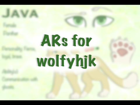AR(s) for wolfyhjk 