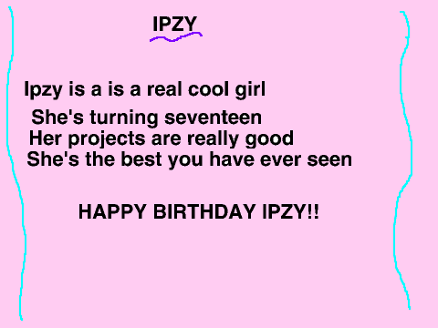 Ipzy's birthday Rap