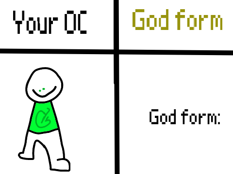 Give me your OC and ill make it God form remix
