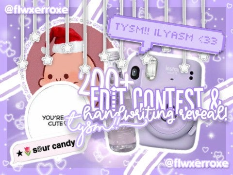 ⛓️ 200+ edit contest ⇆ handwriting reveal TT