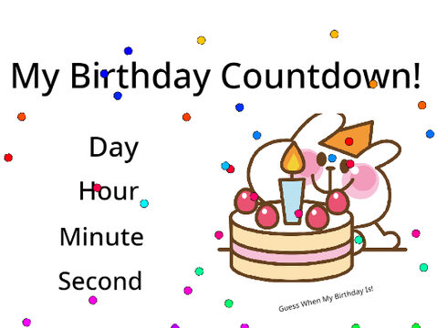 BIRTHDAY COUNTDOWN!