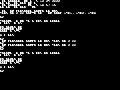 DOS simulation