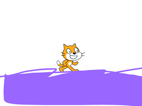 pasto y gato saltando
