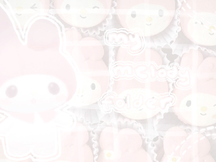 005: my melody folder ₍⑅ᐢ..ᐢ₎♡