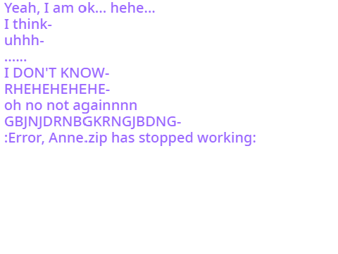 *SQUEAKING WITH NERVOUSNESS*