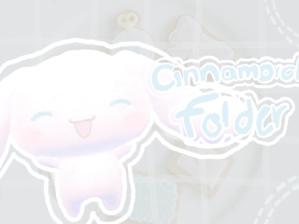 006: cinnamoroll folder ૮꒰ ˶• ༝ •˶꒱ა ♡