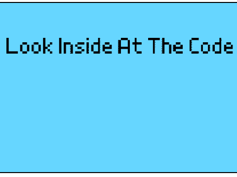 Look at the code