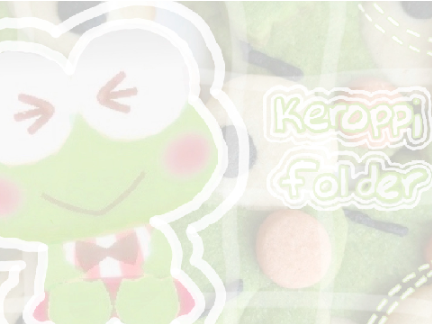007: keroppi folder (*ﾟ< >ﾟ*)