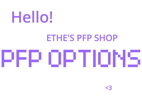 Ethe's PFP Shop OPTIONS
