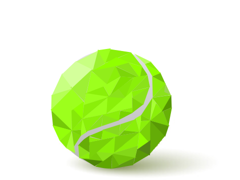 Triangle tennis ball blockshade