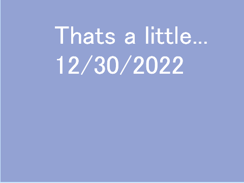 ✰ thats a little...
